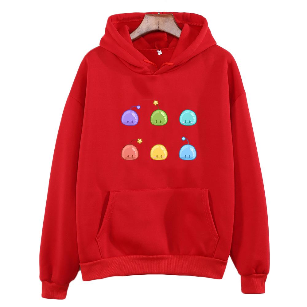 Stardew Valley Slime Print Clothing Cute/kawaii Graphic Hoodies FeUnisex/Unisex Autumn Long Sleeve Sweatshirts Soft Fleece Pullovers