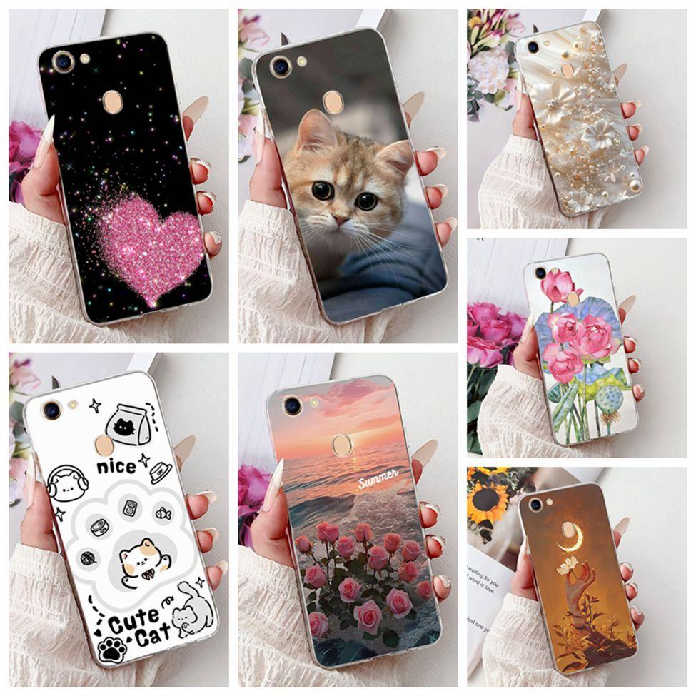 Clear Casing For Oppo F5 CPH1723 CPH1727 Cover For Oppo F5 Youth Case CPH1725 Luxury Butterfly Love Fashion Cool Lion Painted