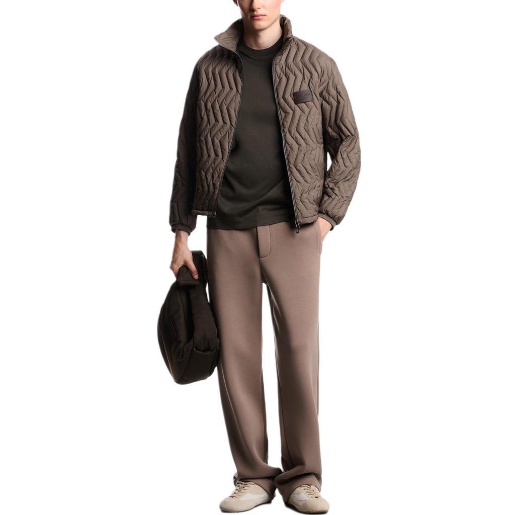 Emporio Armani EA7 FW25 Lyocell Blend Knit Solid Logo Round Neck Puff Sleeve T-Shirt Men tops EM002963-AF10761-U8120
