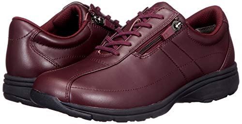 Asahi Medical Walk LF Women's Walking Shoes, Wine, Size 21.5 Cm, 4E, with SHM Technology To Prevent Knee Problems