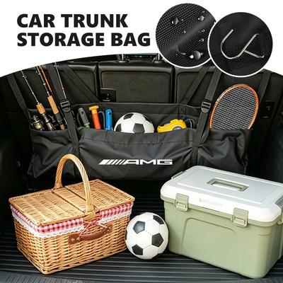 For AMG Car Trunk Organizers Oxford Cloth Interior Storage Bag Hanging Storage Bag Mercedes Benz CITAN VITO SPRINTER CLS SLK