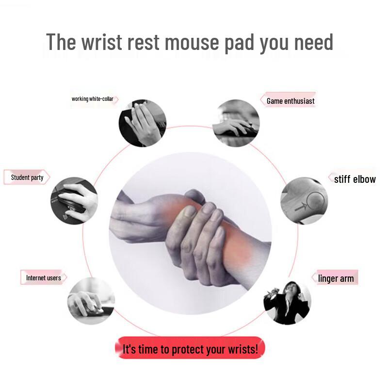 Cartoon Silicone Wrist Rest Mouse Pad