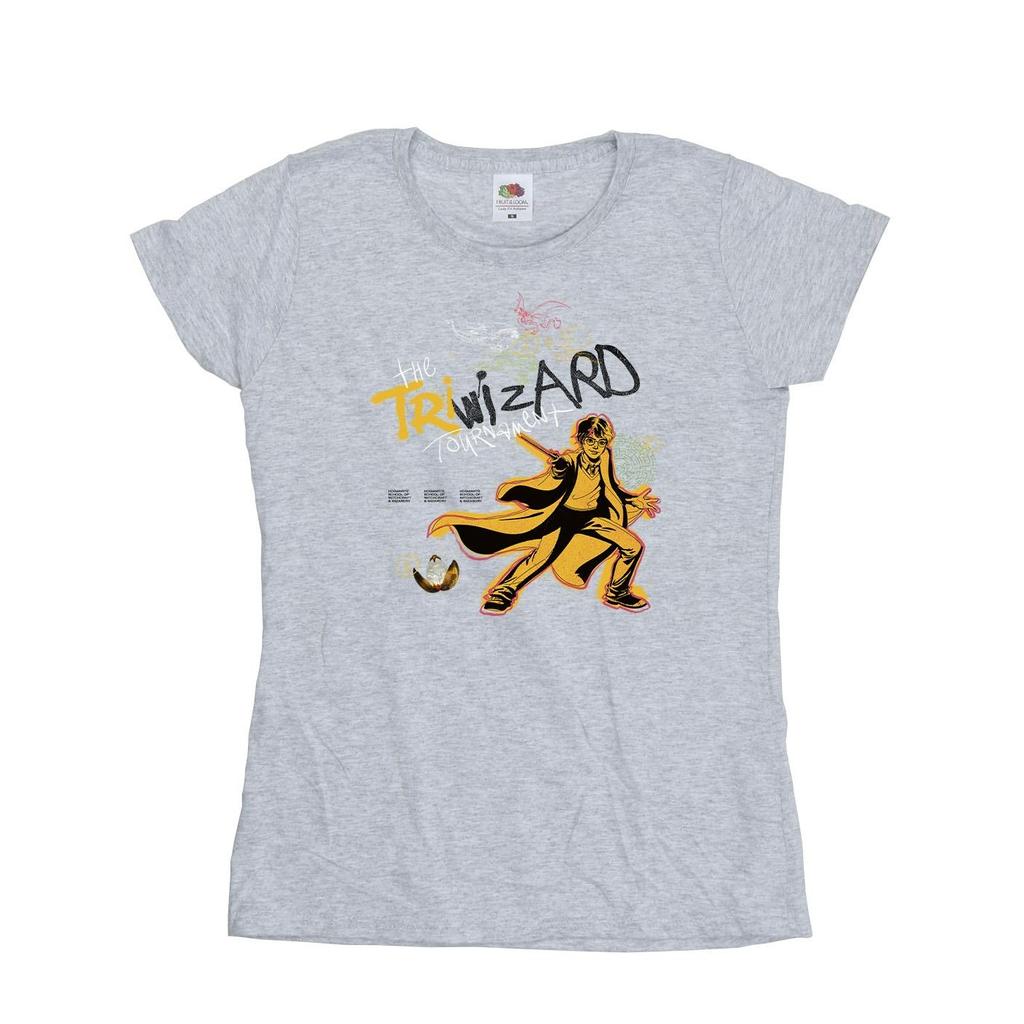 Harry Potter Womens/Ladies Triwizard Poster Cotton T-Shirt