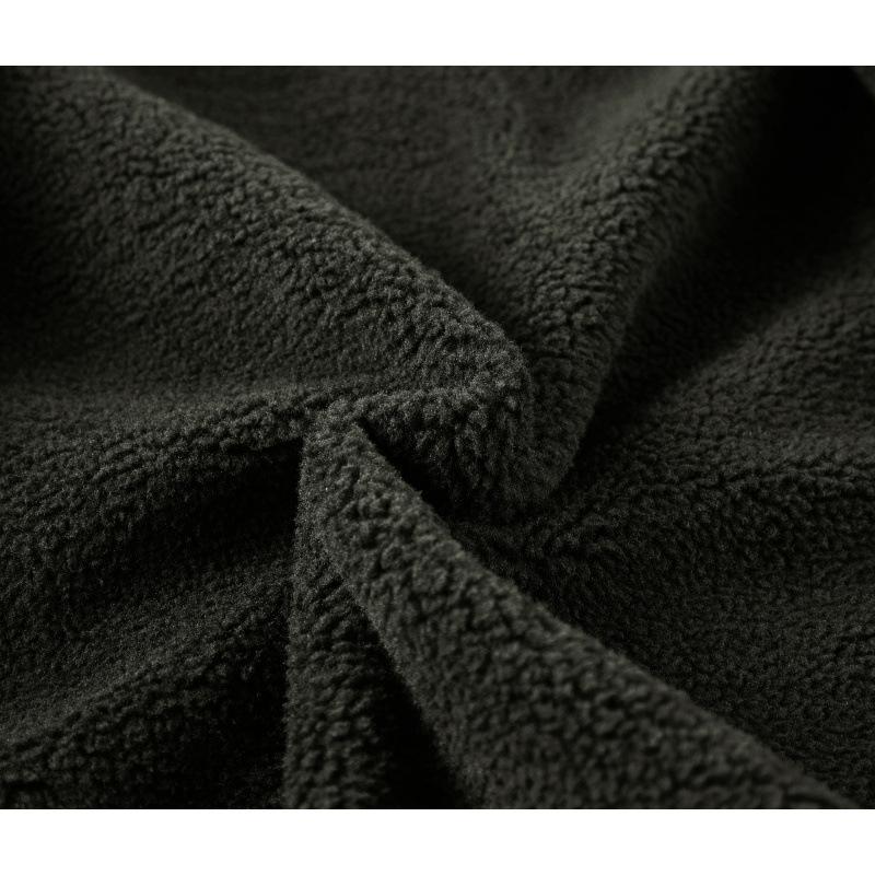 Casaco Masculino Médio e Velho Casaco Fleece Engrossado Lã de Cordeiro Casaco de Algodão Acolchoado