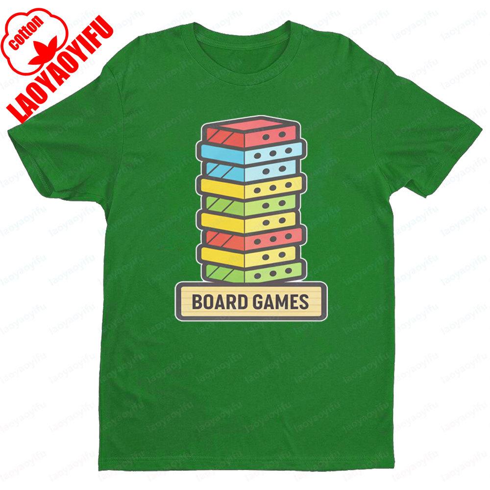 Board Games Tshirt Party Supplies Items Birthday Event TShirt Men Women Summer Daily Life Casual Crewneck Cotton Short Sleeve