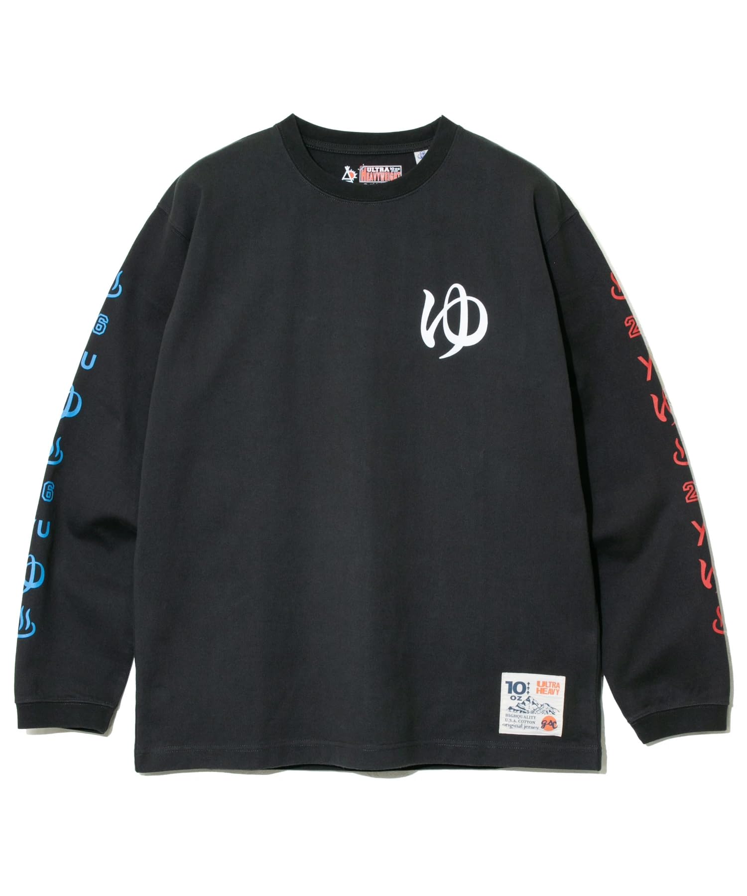 

[go slow caravan] 332804 Super Heavy USA/C Public Bath Hot Spring Long Sleeve T-Shirt, Black, XL