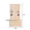 Natural Wooden Earring Holder Stand Jewelry Organizer Display Storage Rack S