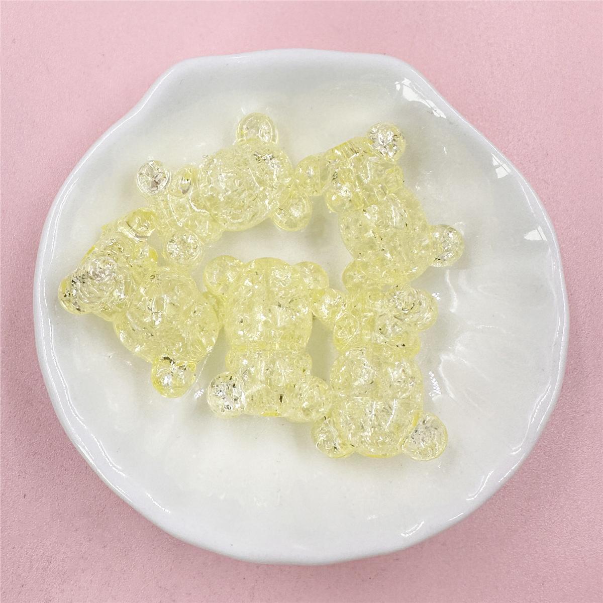 

Товары для домашней вечеринки 18,5*22,5 мм прозрачный разрывающийся медведь ручной работы модное ожерелье «сделай сам» аксессуары для изготовления ювелирных изделий 5 шт. акриловый браслет жёлтый