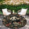 Raccoons & Dogs Pattern Round rug,Carpet Rug for Living Room Bedroom Playroom ,Non-slip Floor Mat,Holiday Gifts and Birthday Gifts.