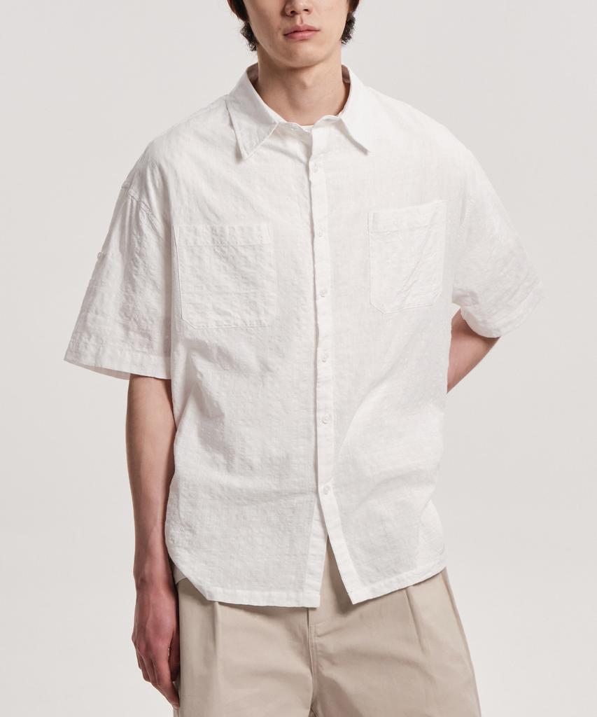 Connect Kinrock Multi-Plaid Short Sleeve Shirt (White)