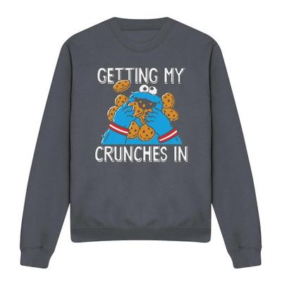 Unisex Adult My Crunches Cookie Monster Sweatshirt