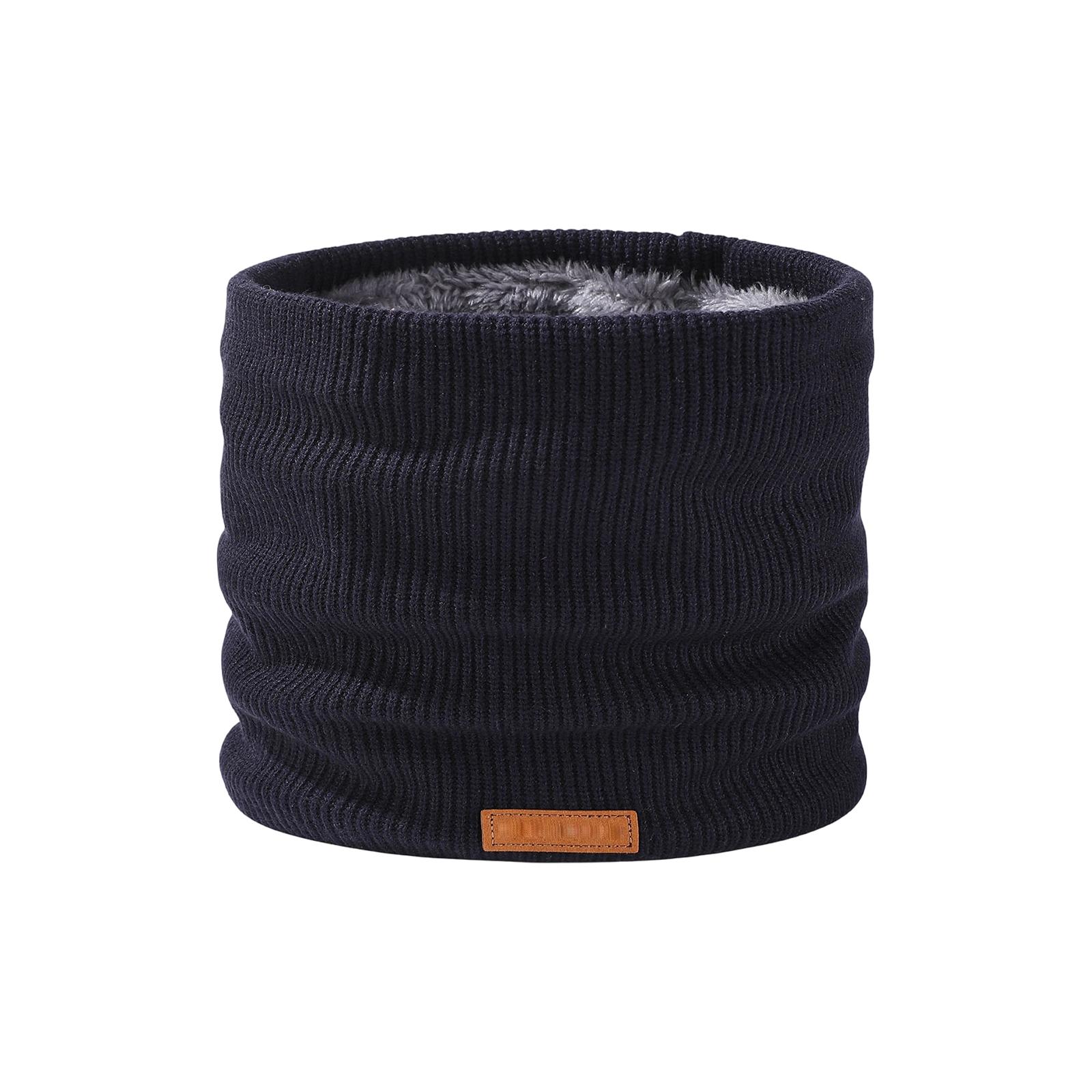 

Fine-textured Winter Neck Warmer,color, Fleece-lined, For Women, Outdoor Skiing, Thickened, Warm Face Mask, Neck Protector. One Size Темно-синій