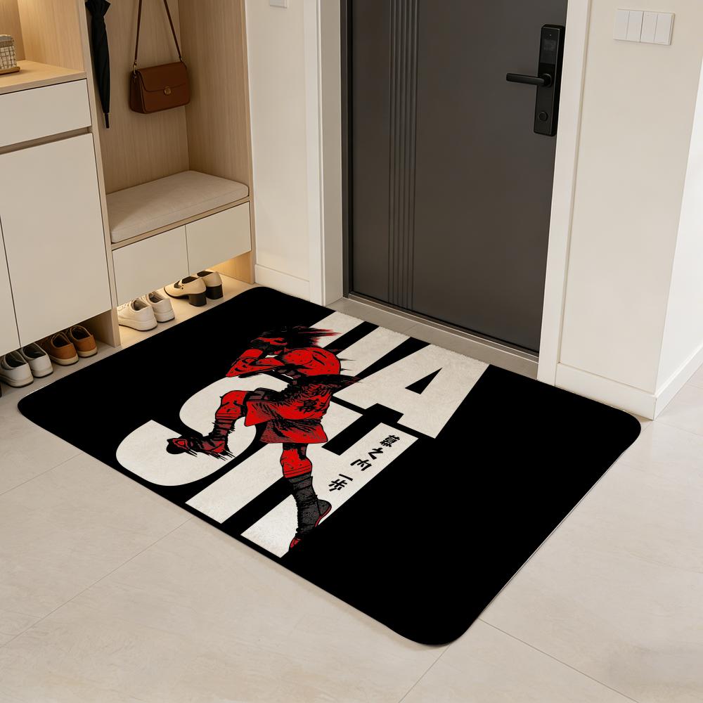 

anime H-Hajime no Ippo Floor Mat Flannel Door Mat Non-Slip Absorbent Washable Indoor Home Rug 40x60cm