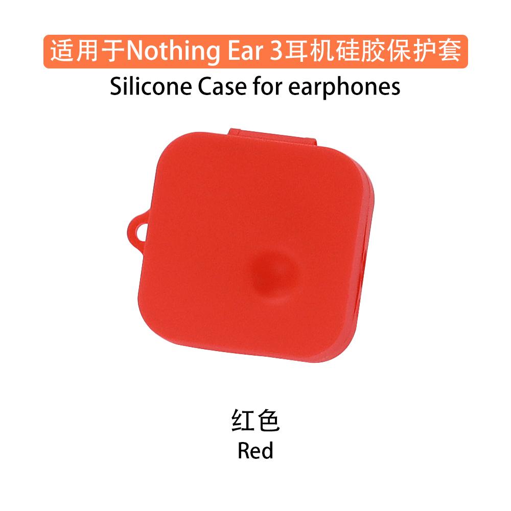 2025 New For Nothing Ear 3 Accessories Protector with Carabiner Wireless Earbuds Silicone Transparent Cover For Nothing Ear 3