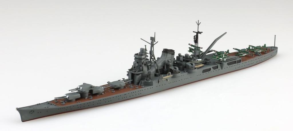Aoshima Bunka Kyozai Waterline Series Japanese Navy Heavy Cruiser Tone Plastic Model 1/700 No.331