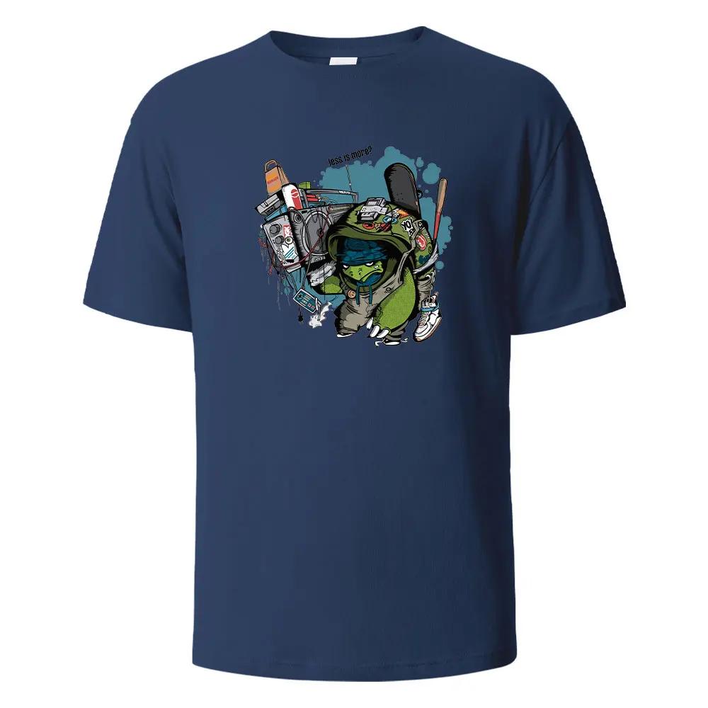 Print T-Shirt Summer Tees For Men Women 100% Cotton O-neck Oversize Casual Short Sleeved Tops