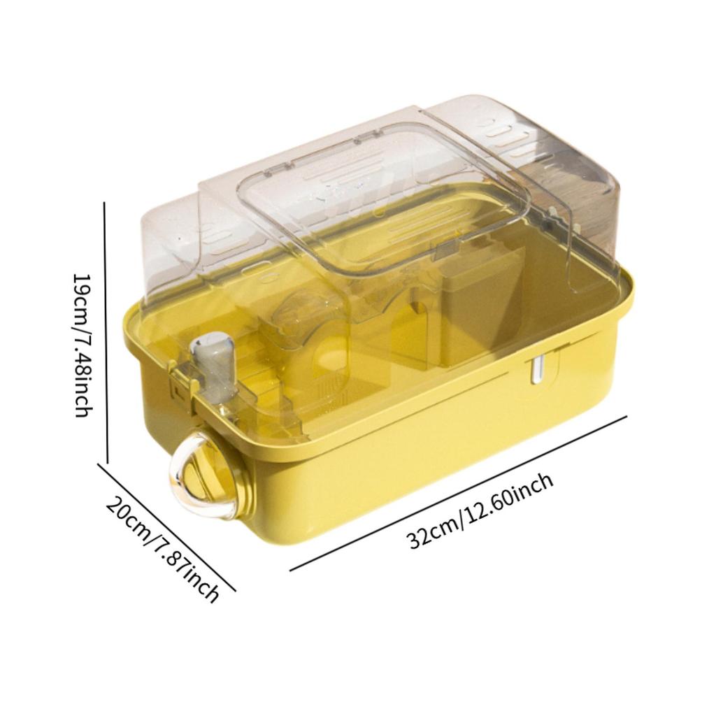 Portable Hamster Carrier Cage Breathable Small Animal Handbag Outdoor Pet Outgoing Cage Carrier Case for Chinchilla Squirrel