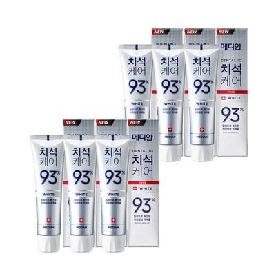 Median Tartar Care White Toothpaste 120g, 6 Pcs. Korean Toothpaste
