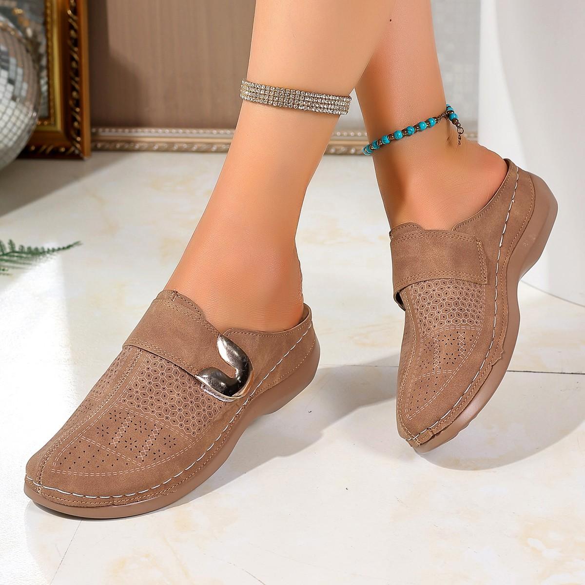 

Women Slippers Casual New Pattern Casual Pure Color Sandals Lightweight Comfortable Slip on Thick Bottom Slippers Slides Women 36 верблюд