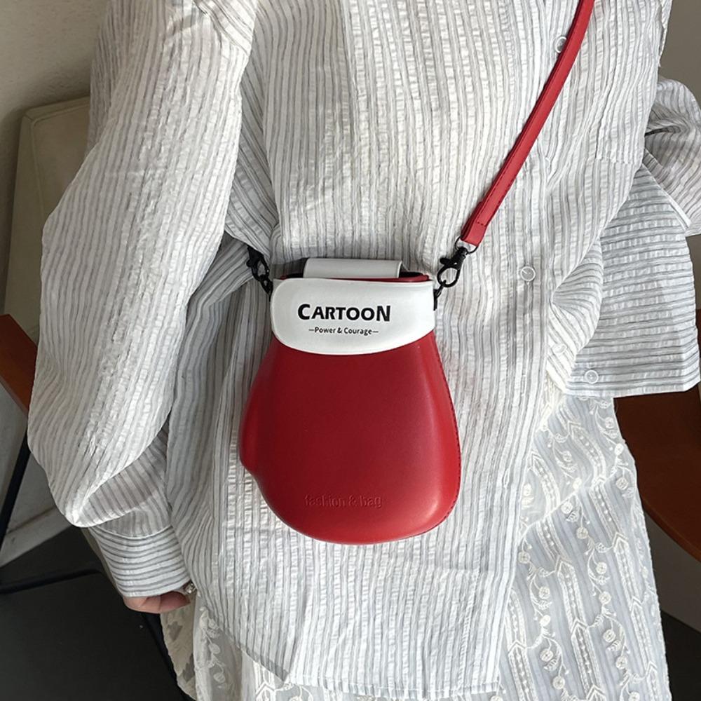 

Magnetic Buckle Glove Crossbody Bag Hook and Loop Fastener Creative Mitten Bag Girls жовтий