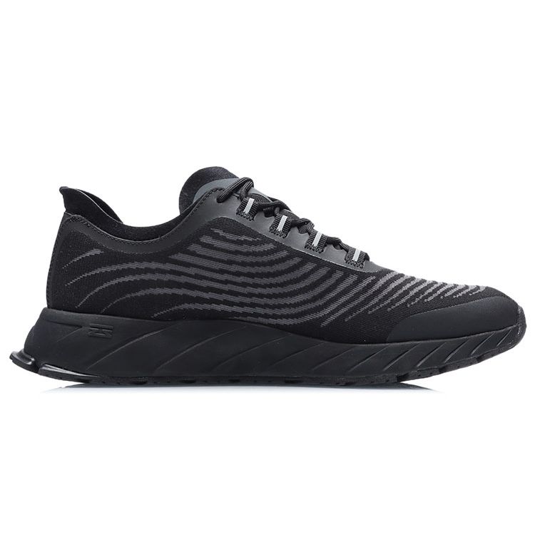 Li-Ning Comfortable Versatile Shock Absorbing Non-Slip Wear-Resistant Breathable Lightweight Low-Top Running Shoes Unisex Sneaker Black ARHR059-3