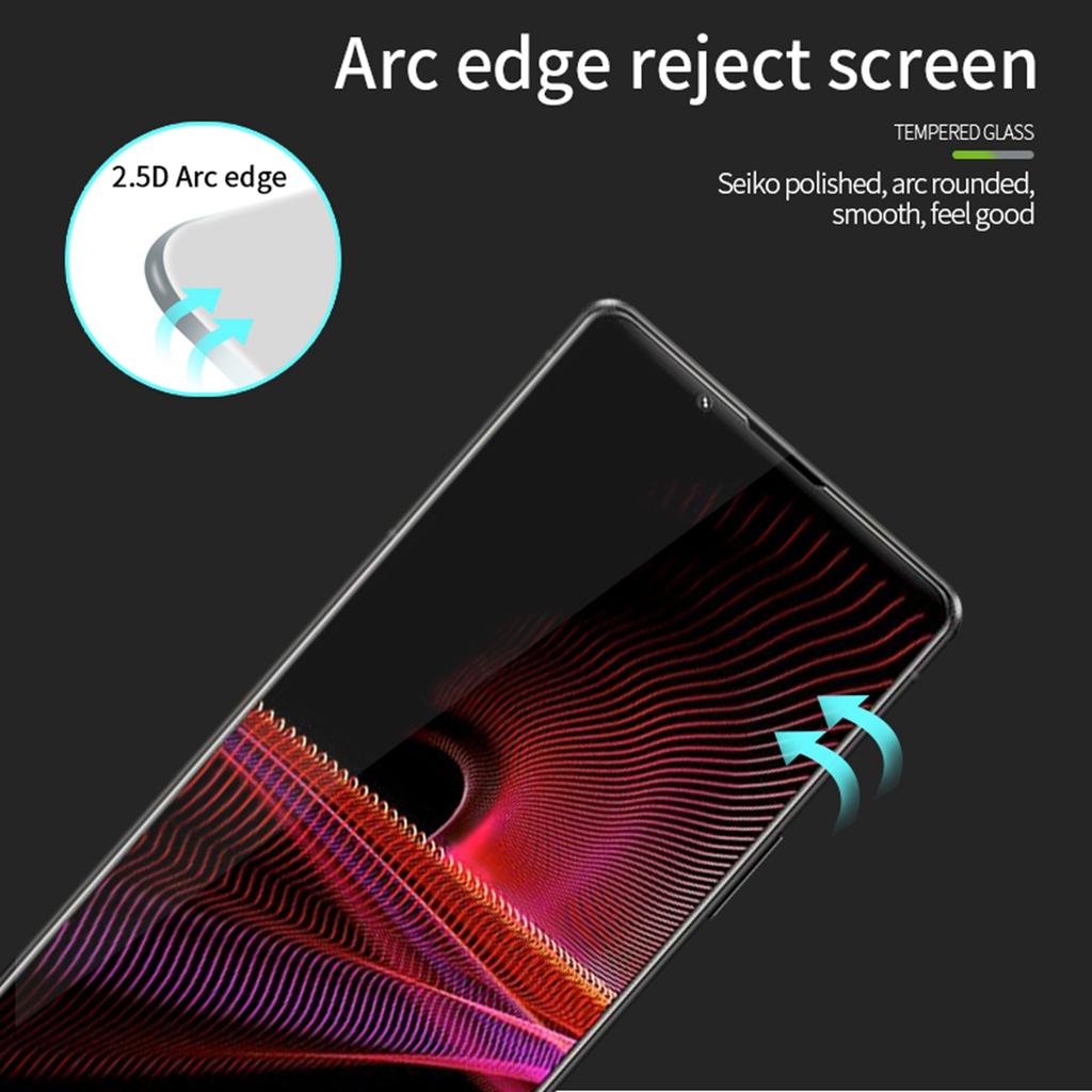 PINWUYO JK Series-2 for Sony Xperia 1 VI Full Screen Protector High Aluminum-Silicon Glass Film