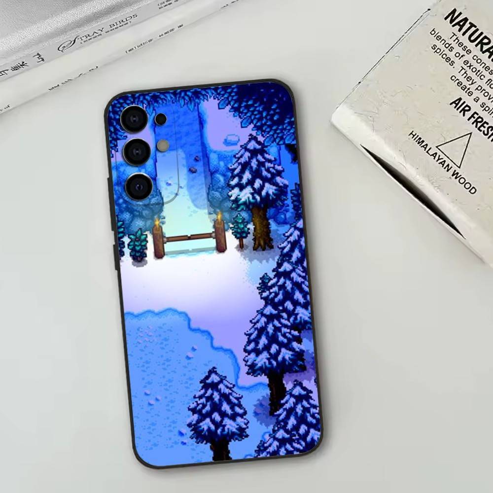 Stardew Valley Handyhülle Für Samsung S25,S24,S21,S22,S23,S30,Ultra,S20,Plus,Fe,Lite,Note,10,Schwarze Hülle