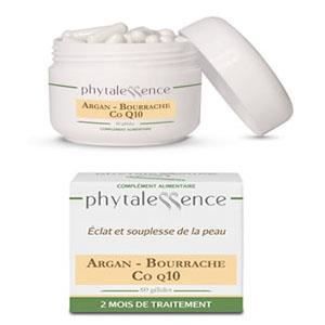Complément alimentaire - PHYTALESSENCE - Argan Bourrache Co Q10 - 60 gélules - Vegan