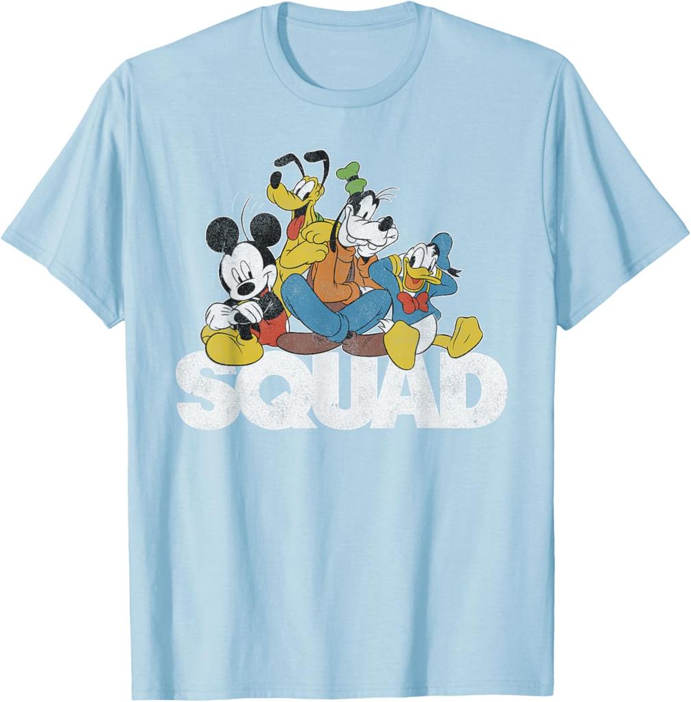 Fashion Casual Unisex - Classic Mickey Mouse Squad Graphic T-Shirt S-4XL Summer