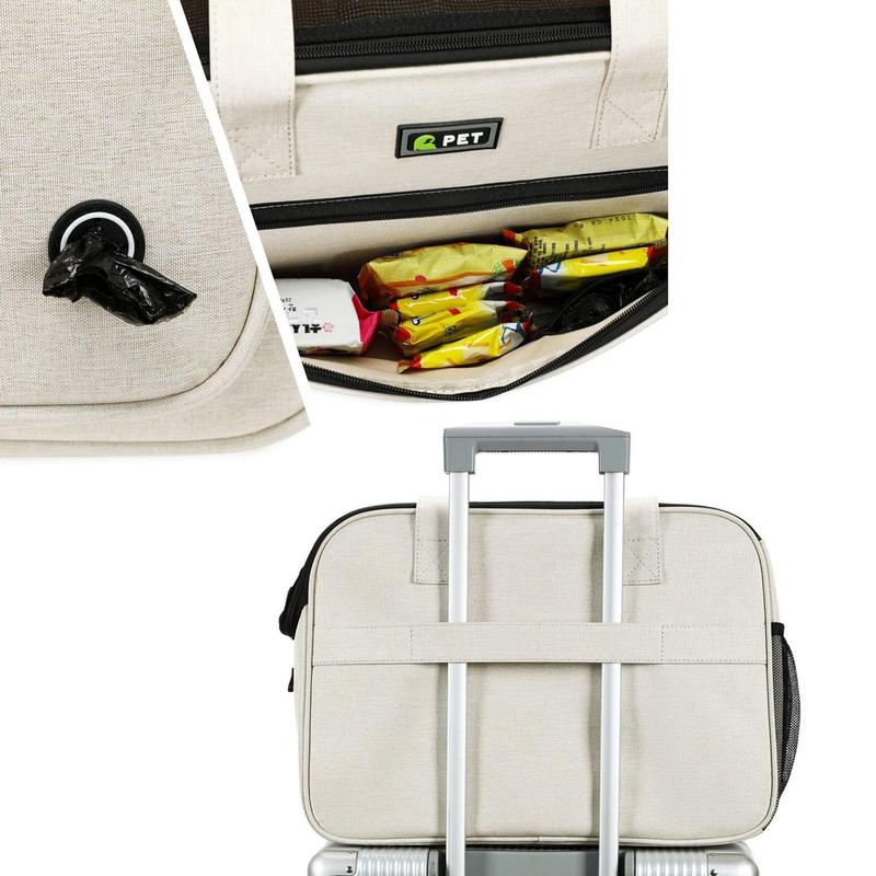 Dog Carrier Bag Breathable Mesh Tote with Strap Ventilated Dog Purse Carrying Bag for Daily Shopping Walking Park Outing Picnic