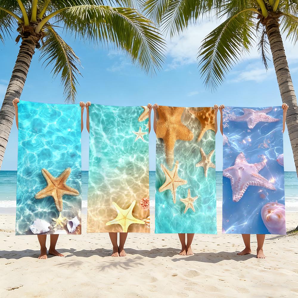 Starfish Towel Beach Towel Travel Lightweight Skin Friendly for Pool Beach Camping Cruise Summer