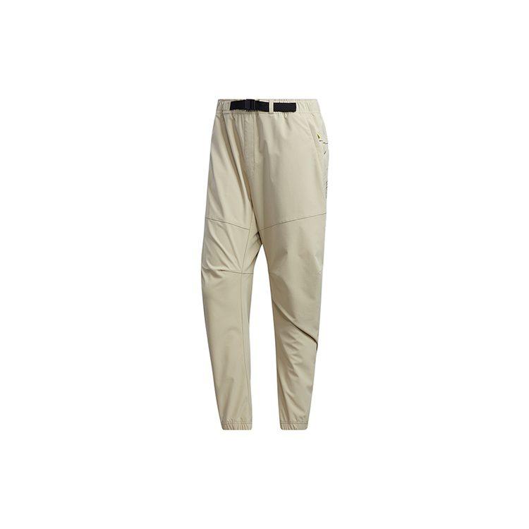 Adidas Knitted Sweatpants Men's Grassland Brown Moderate Straight Fit Pants GF4004