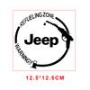 ARG3  1PC Car Sticker Fuel Tank Sticker Decal Car Styling Accessories For Jeep Wrangler Grand Cherokee Renegade Tyre Stem Air Caps