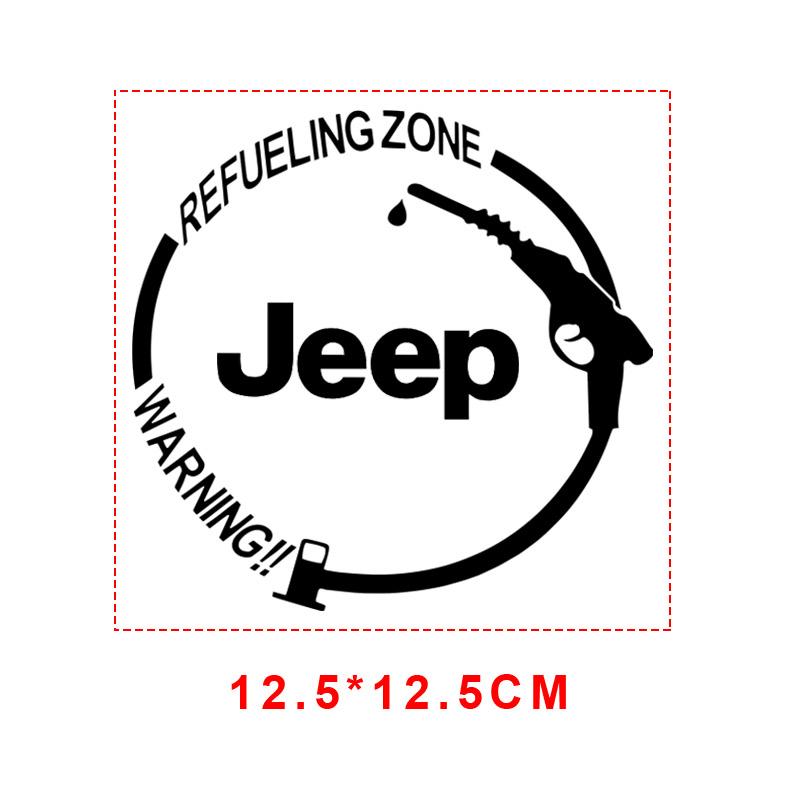 ARG3  1PC Car Sticker Fuel Tank Sticker Decal Car Styling Accessories For Jeep Wrangler Grand Cherokee Renegade Tyre Stem Air Caps