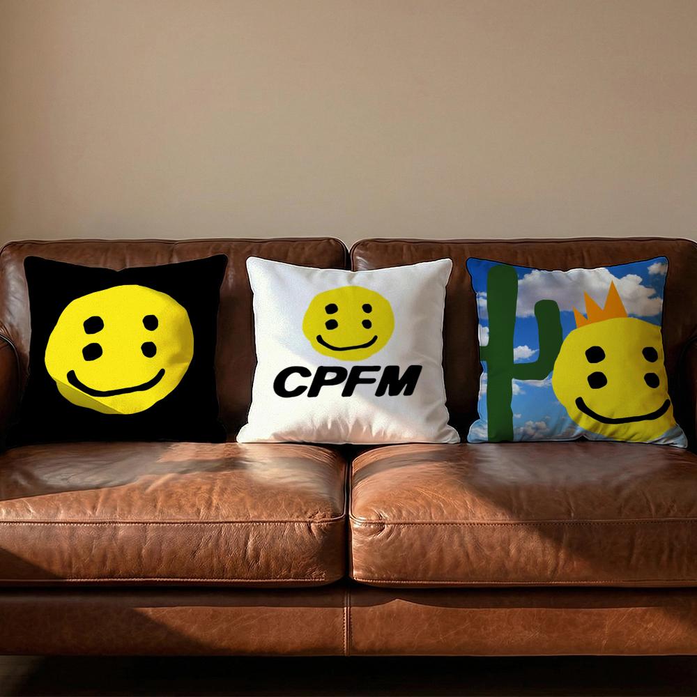 Luxury Smile CCpfm Cushion Cover Soft Reversible Durable Pillow Cover MultiScene Use for Home Car Daily Comfort