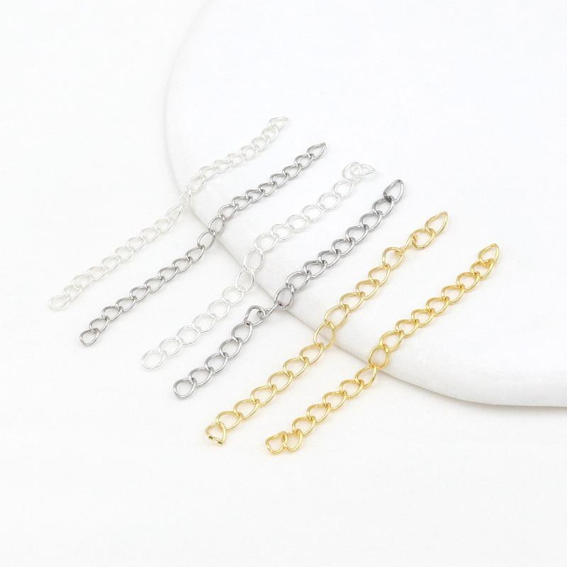 K Bag Gold Color Retention Tail Chain Extension Chain Homemade Bracelet Necklace DIY Handmade Accessories Handmade Jewelry Material D
