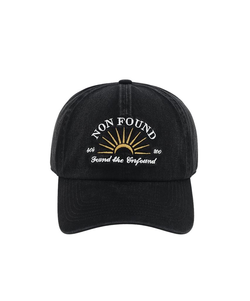 Nonpaundeu Washed Buffering Sun Ball Cap [Washed Black]