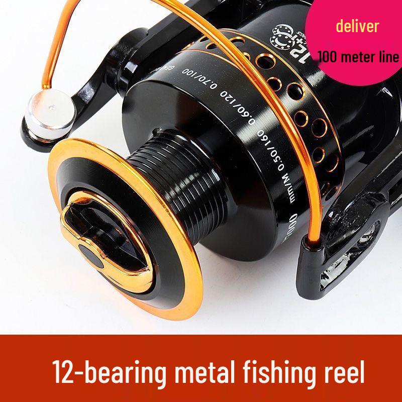 Metal Spinning Sea Rod Fishing Reel for Long Cast and Rock Fishing
