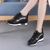 Microfiber Leather Women Casual Shoes 7cm Platform Wedge Women Fashion Sneakers Winter Autumn Air Mesh Women Summer Shoes