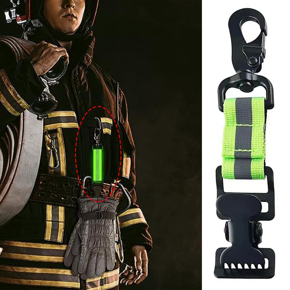 Portable Firefighter Safety Glove Strap Universal Durable Glove Keeper Clips Multifunction Mitten Hanger Guard
