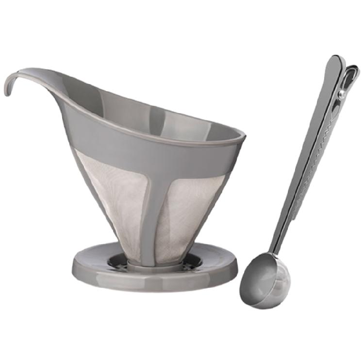 

Stainless Steel Coffee Strainers with Measuring Spoon Coffee Filter Set Meshs Coffee Funnel Suitable for Coffee Machines