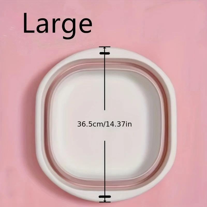 3 Pack Collapsible Tub Wash Basin Laundry Baskets Space Saving Storage Container for Dishing Fruit Camping Laundry Hiking Home