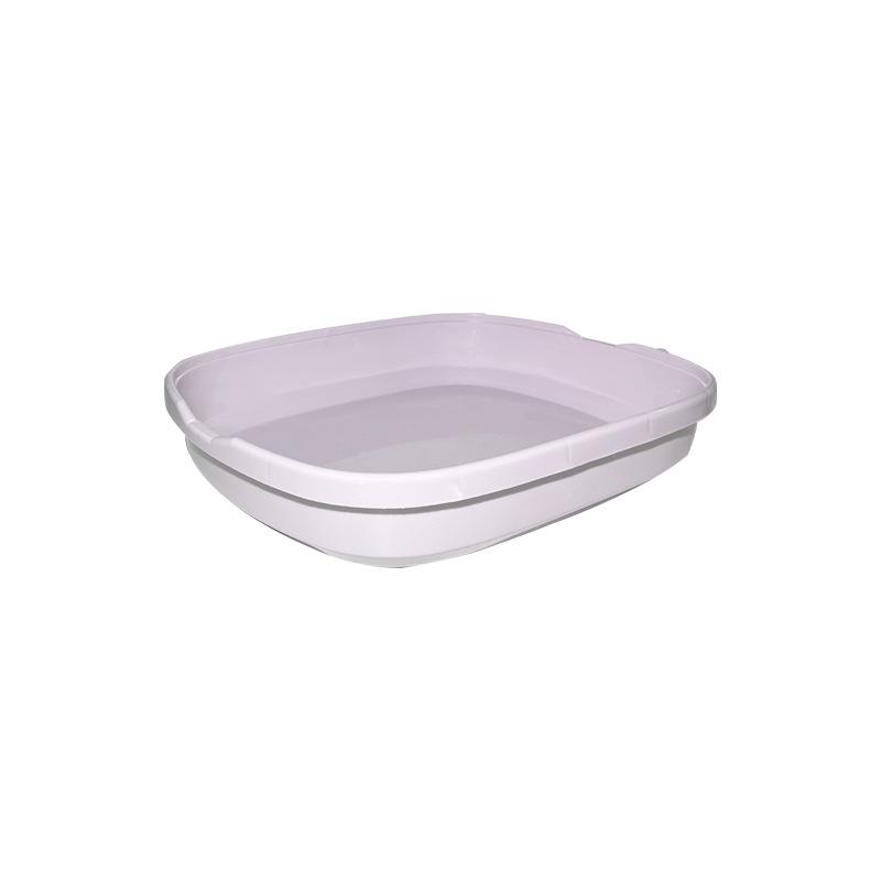 Open Anti-Splash Semi-Enclosed Cat Litter Box for All Sizes