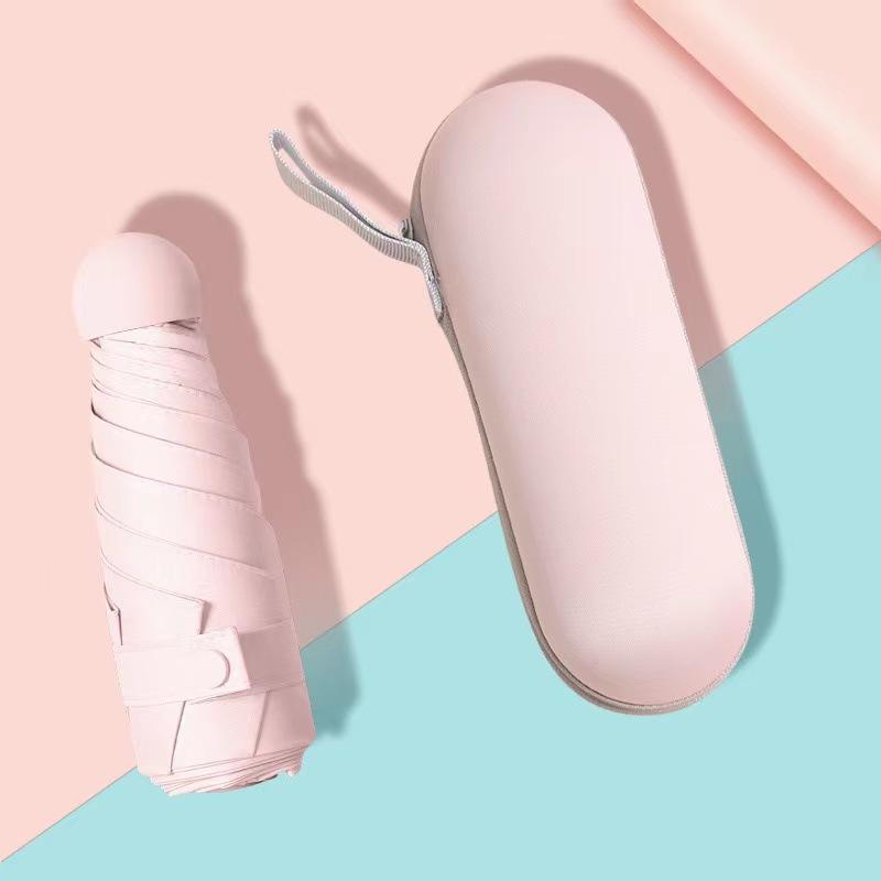 50% Off Dual-Use Mini Pocket Umbrella: Lightweight Sunshade & Rain Protection with Black Glue; Ideal for Sun Protection & Customization