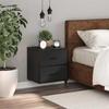 VidaXL Wall-mounted Bedside Table Black 40x31x39.5 Cm, Cabinet, Side Table, Bed Cabinet, Bedside Cabinet, Nightstand 848724