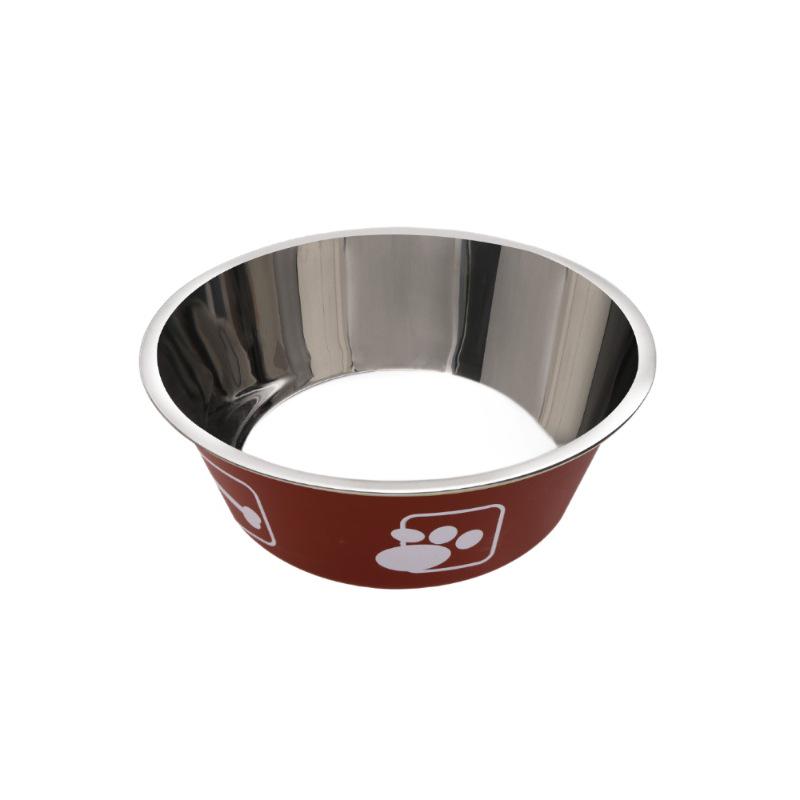 Protiskluzová dvouvrstvá miska z nerezové oceli pro domácí mazlíčky - odolný design s ochranou proti rozlití pro psy a kočky