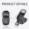 Cortauñas plegable 2 en 1 para coche, diseño anti salpicaduras y llavero pulido, ruedas giratorias, adecuado para uso en casa/oficina