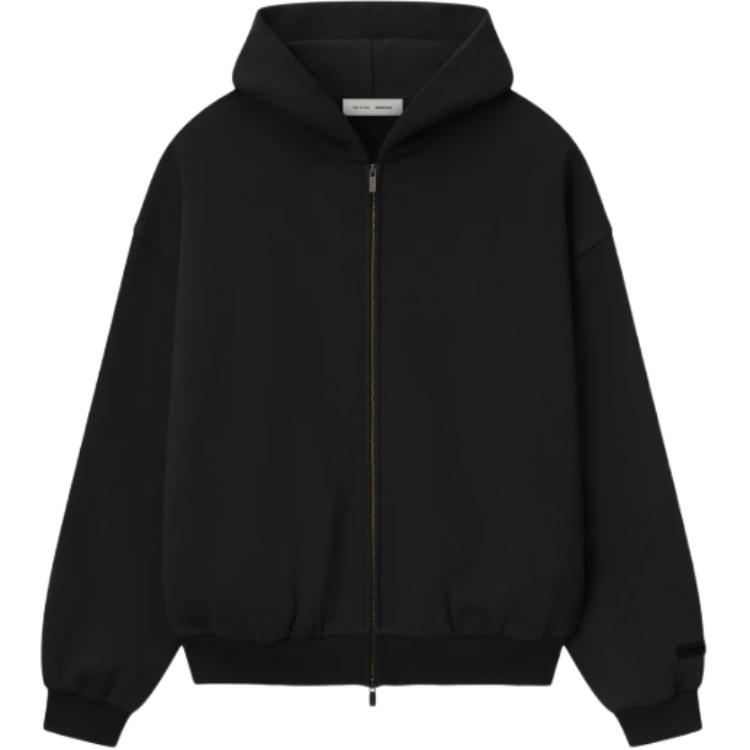 Fear Of God Essentials SS25 Флисовая толстовка на молнии Мужские толстовки Иссиня-черный 192DT256240F S 14530₽