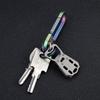 Titanium Alloy Keychain: Portable EDC Multi-functional Tool with Can and Bottle Opener.