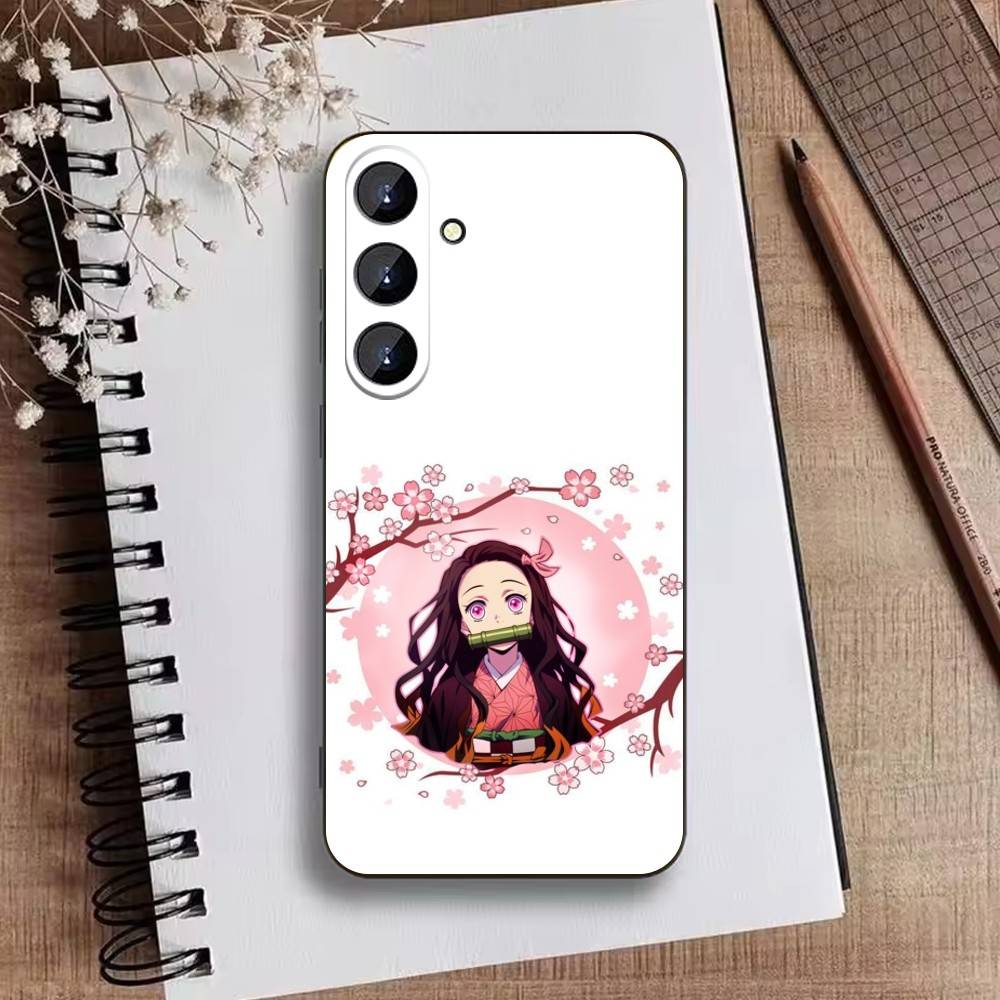 Nezuko O-Kamado Phone Case For Samsung Galaxy A73,A21s,A22,A31,A52,A53,A71,A41Soft Black Shell